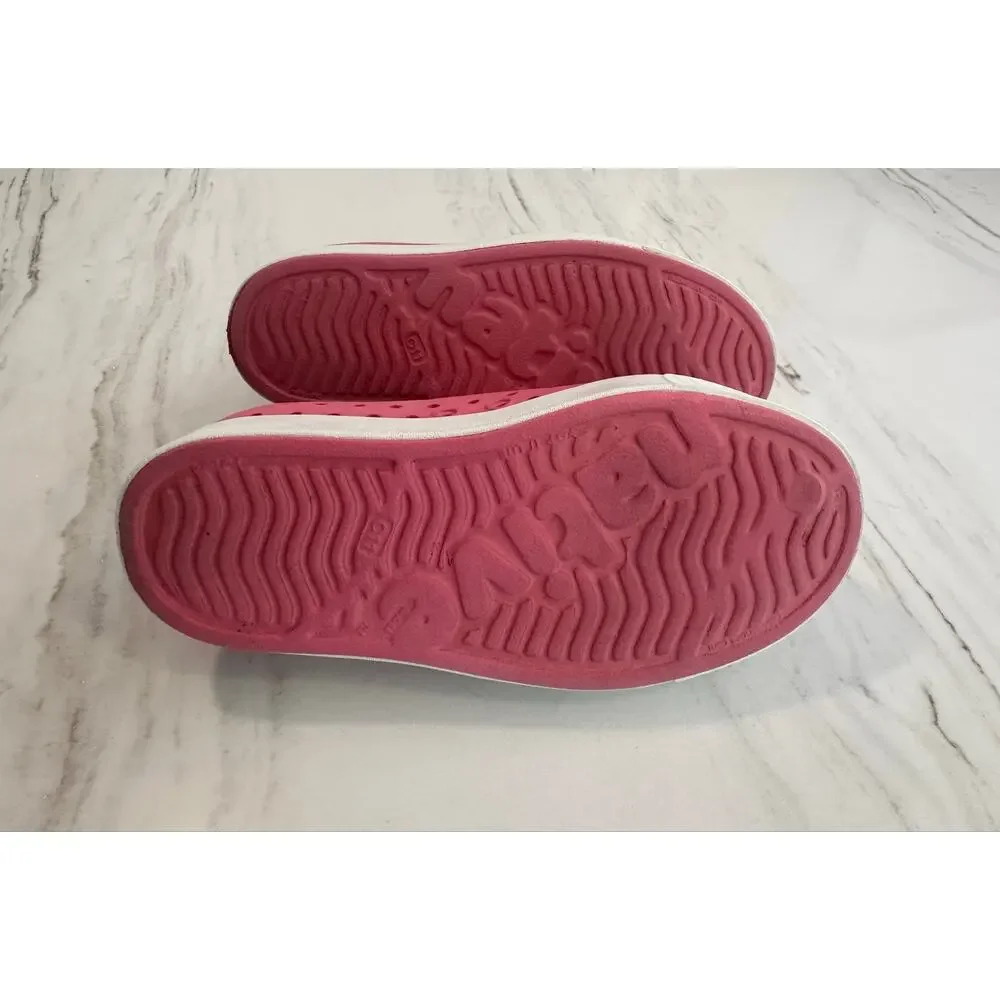 Native Jefferson Kids' Slip-on in Pink C 11 Lightweight & A Go to Summer Shoe! - Picture 4 of 9